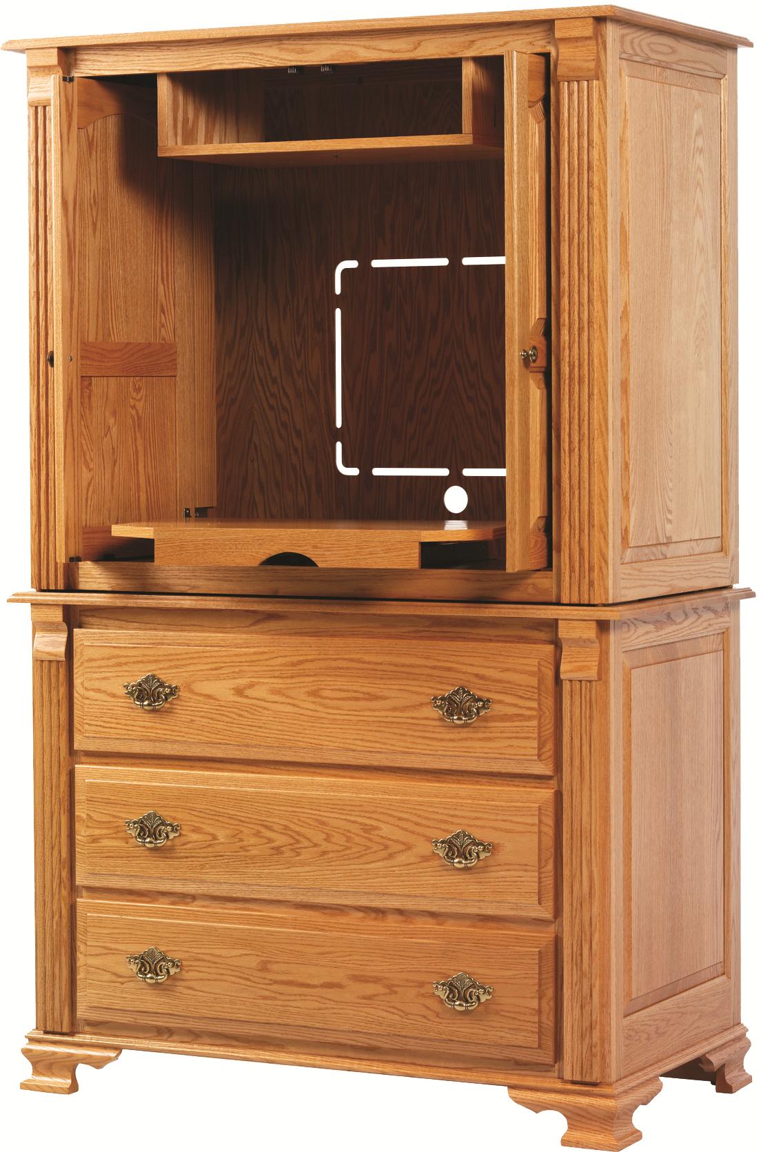 Television armoire top